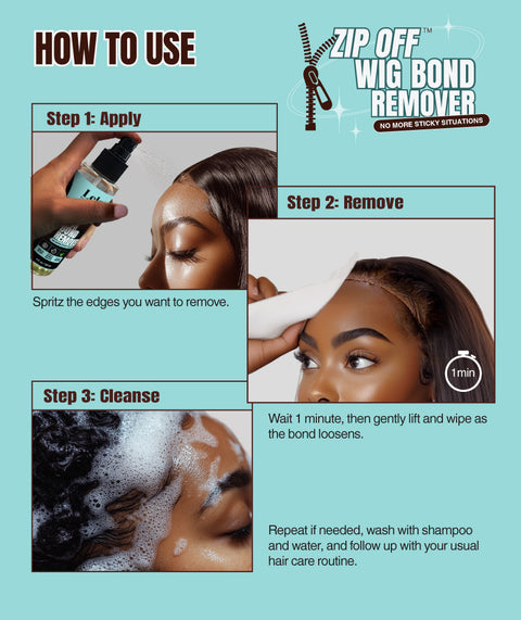 Zip Off™ Wig Bond Remover 120mL